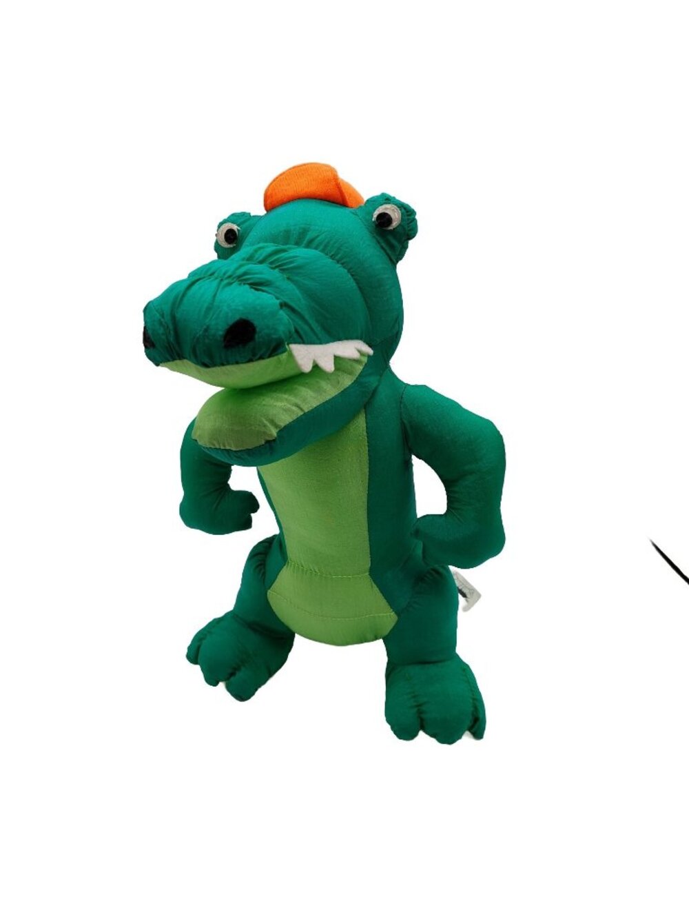 Stuffins Plush Alligator 13" Stuffed Animal Crocodile Nylon Parachute 1994